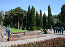 Azerbaijan marks 93rd birthday anniversary of National Leader Heydar Aliyev. Azerbaijan, Baku, 10 May 2016